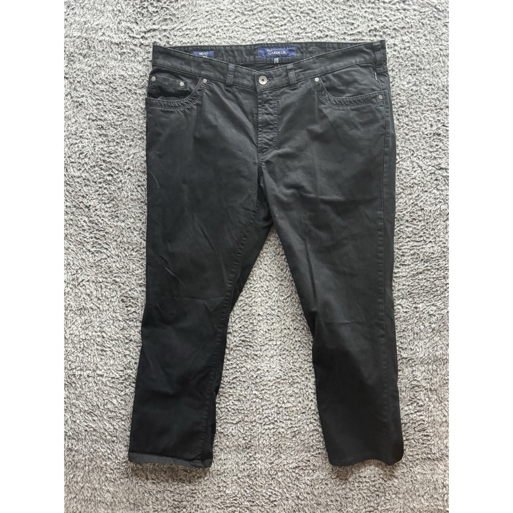 Atelier GARDEUR Nevio Regular‎ Fit Black Straight Jeans 42xx32